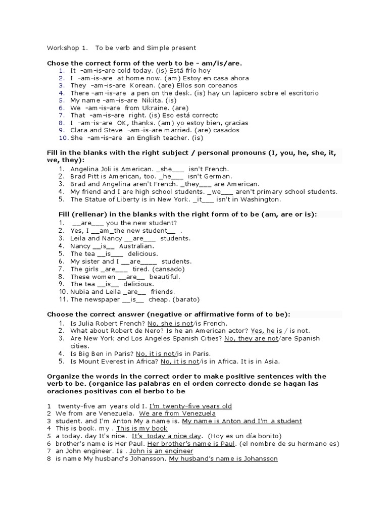 Workshop 1 | PDF | Linguistics | Grammar