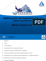 Optimización de Fragmentación en Mina Toromocho