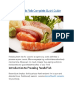 Freezing Fresh Fish-Complete Sushi Guide