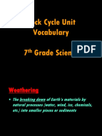 Rock Cycle Vocabulary