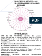 Factores Que Modifican La Respuesta A Los Fármacos 1