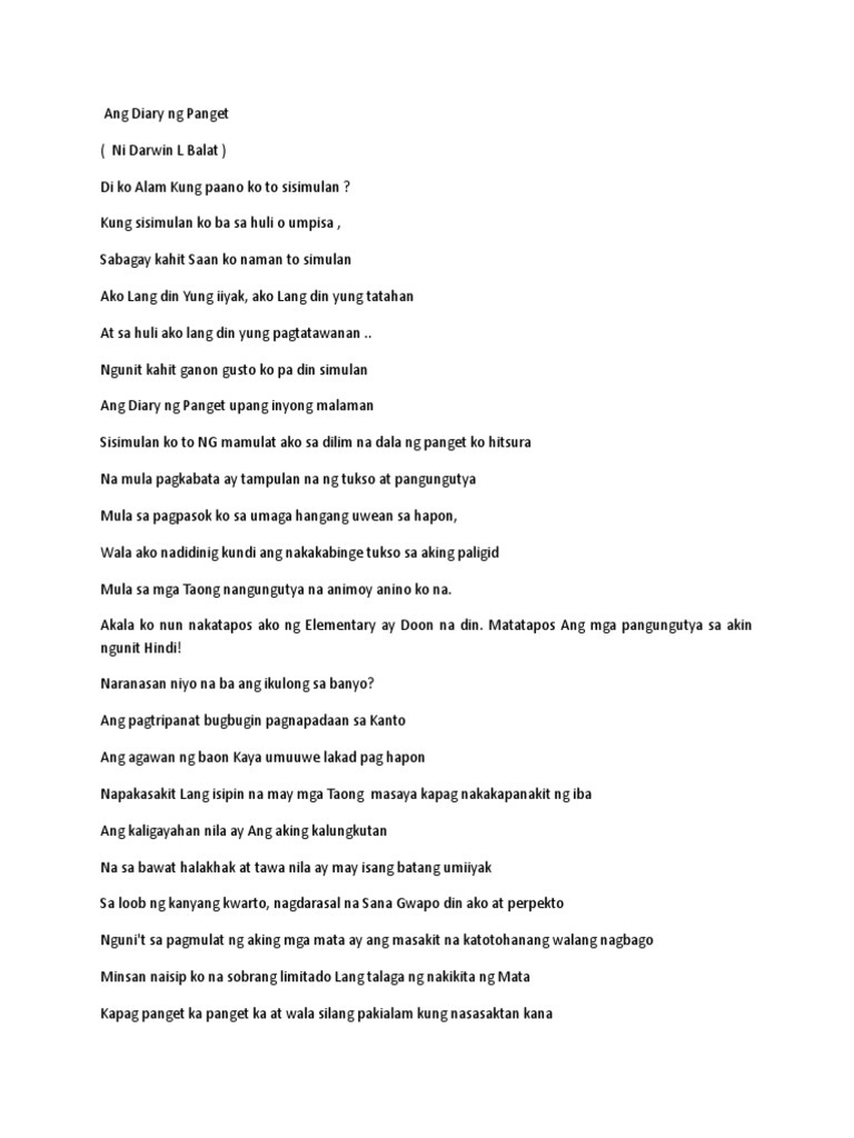 Ang Diary NG Panget PDF