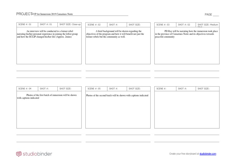 Sotryboard Template AVP PDF