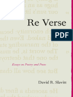 David R. Slavitt-Re Verse - Essays On Poetry and Poets-Northwestern University Press (2005) PDF