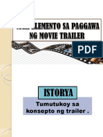 Mga Elemento Sa Paggawa NG Movie Trailer