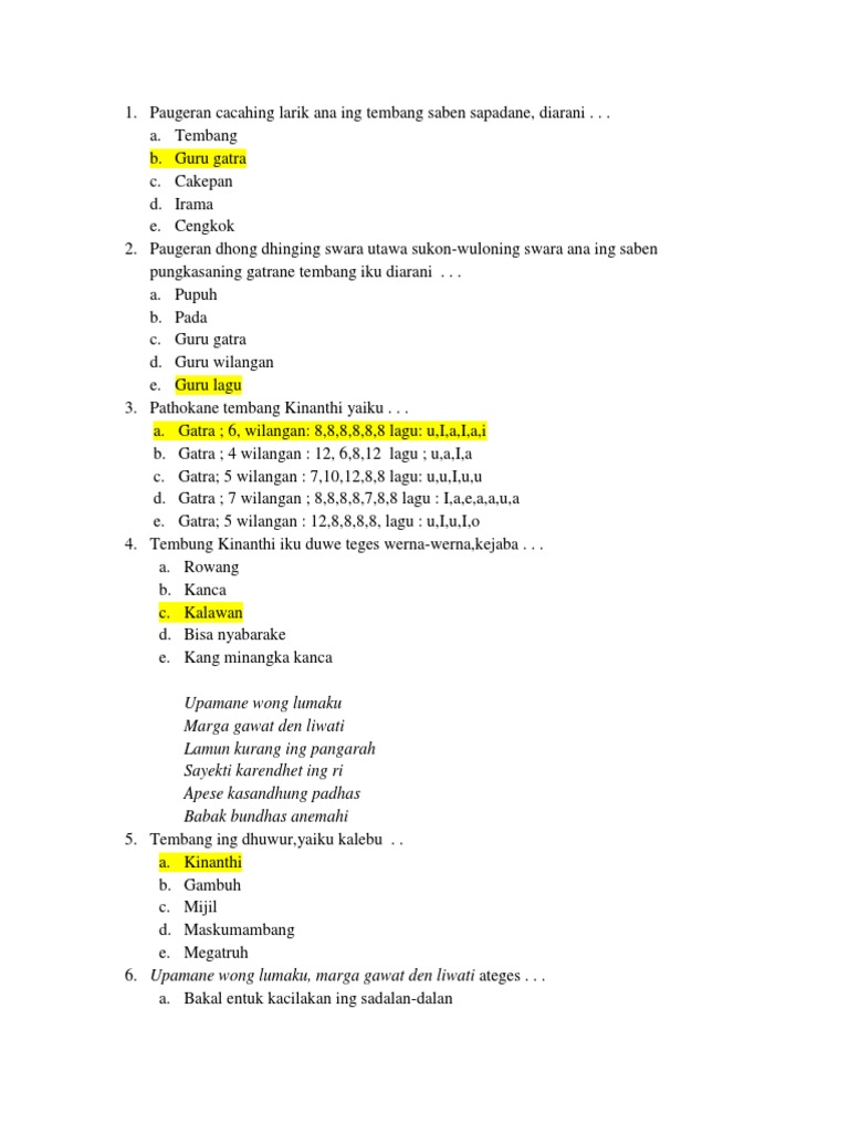 Soal Pts Bhs Xii Jawa 19 Dd