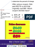 Percent Change NOTES