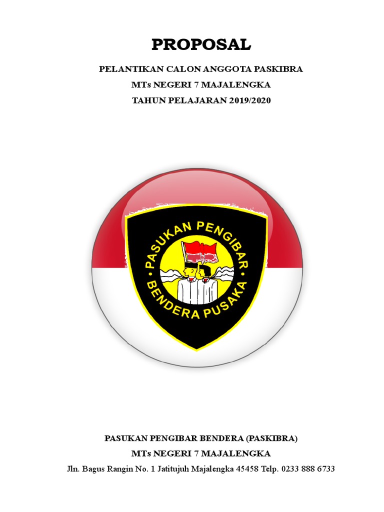 Proposal Pelantikan Paskibra Pdf