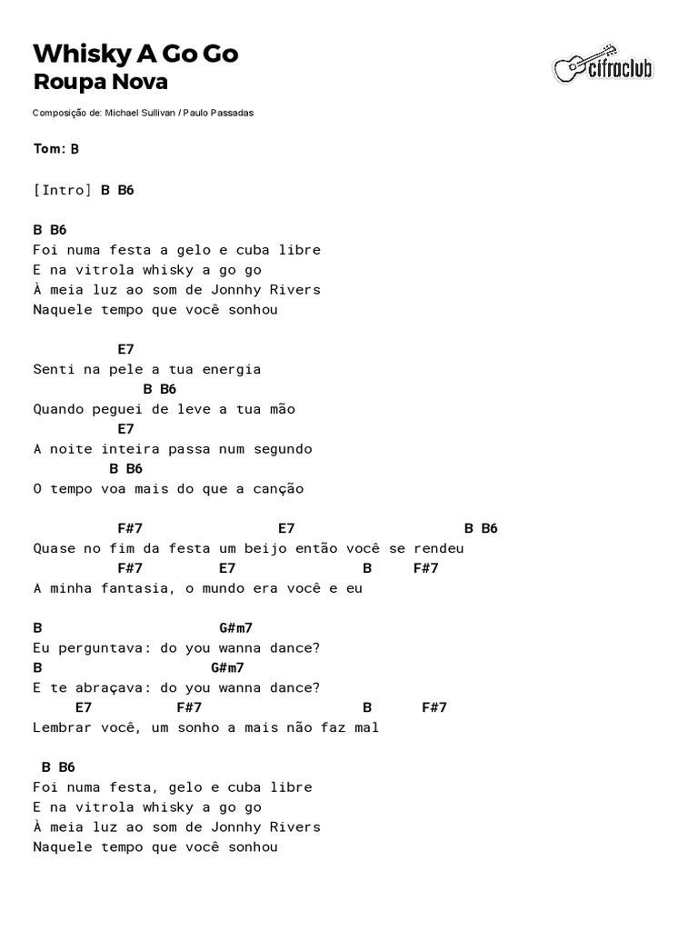Whisky a Go Go - Cifra e Letra | PDF