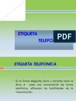 Etiqueta Telefonica