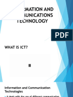 INFORMATION AND COMMUNICATIONS TECHNOLOGY 1