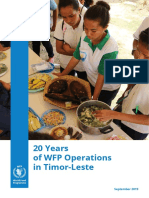 20 Years of WFP Operations in Timor-Leste PDF