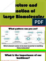 Notes Structure and Function of Large Biomolecules