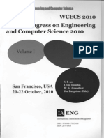 WCECS201 World Congress On Engineering and Computer Science: San Francisco, USA 20-22 October, 2010
