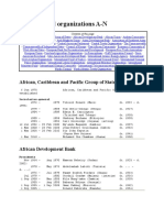 International Organizations A-N: African, Caribbean and Pacific Group of States