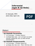 3.1 Topik Statistik Inferensial, Uji Hubungan Dan Uji Beda