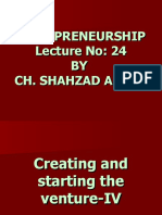 Entrepreneurship Lecture No: 24 BY Ch. Shahzad Ansar Entrepreneurship Lecture No: 24 BY Ch. Shahzad Ansar