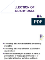 Collection of Secondary Data