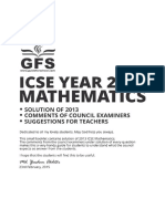 ICSE 2013 Mathematics Solved Paper