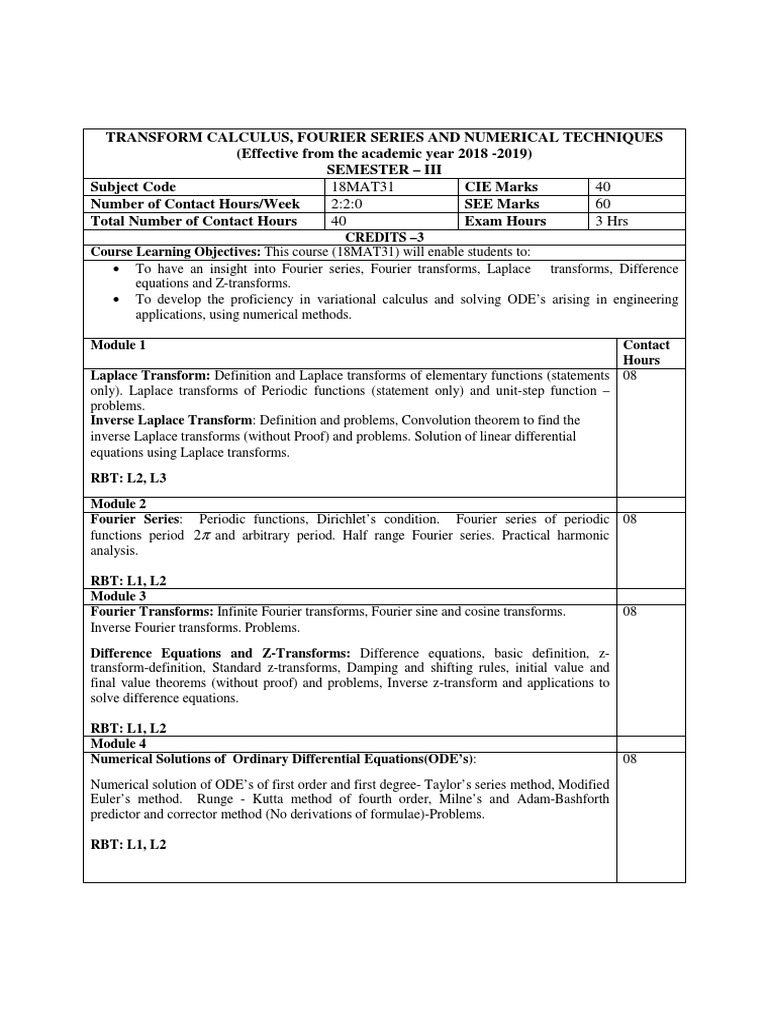 Engineering Mathematics Essentials | PDF | Ordinary Differential ...