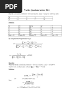 Practice Questions Lecture 29-31