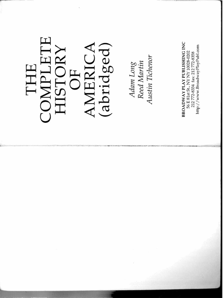 Long, Adam, Reed Martin, & Austin Tichenor The Complete History of