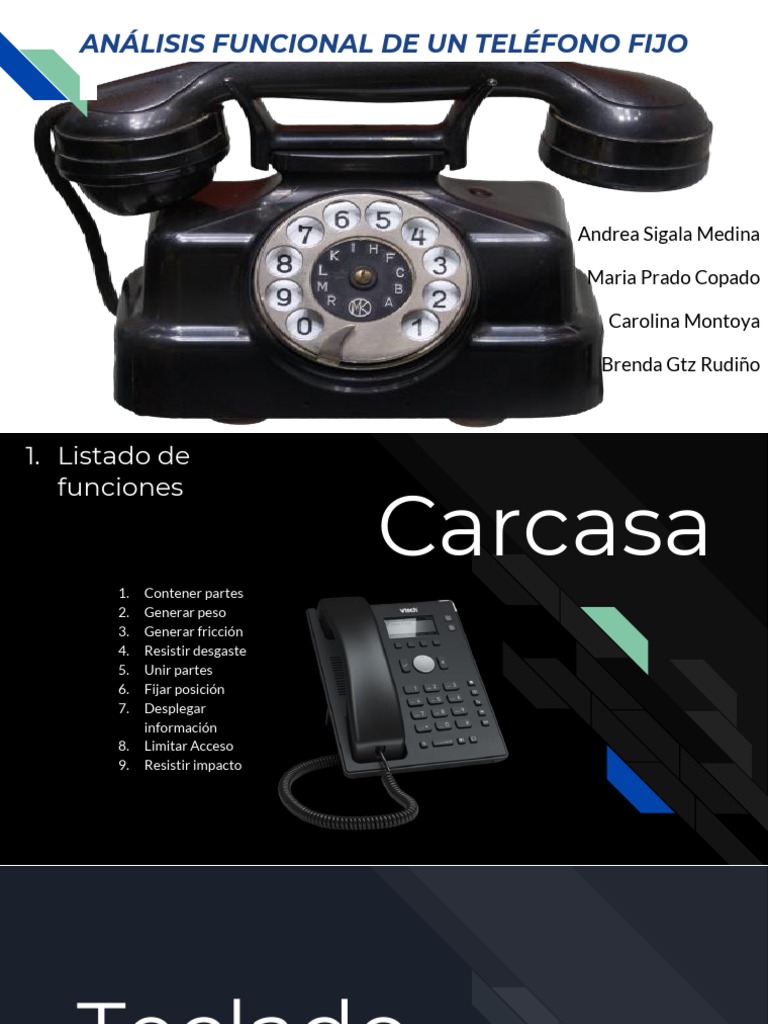 Analisis Funcional Telefono Pdf Telefono Corriente Electrica