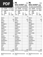 Fee Challan Form