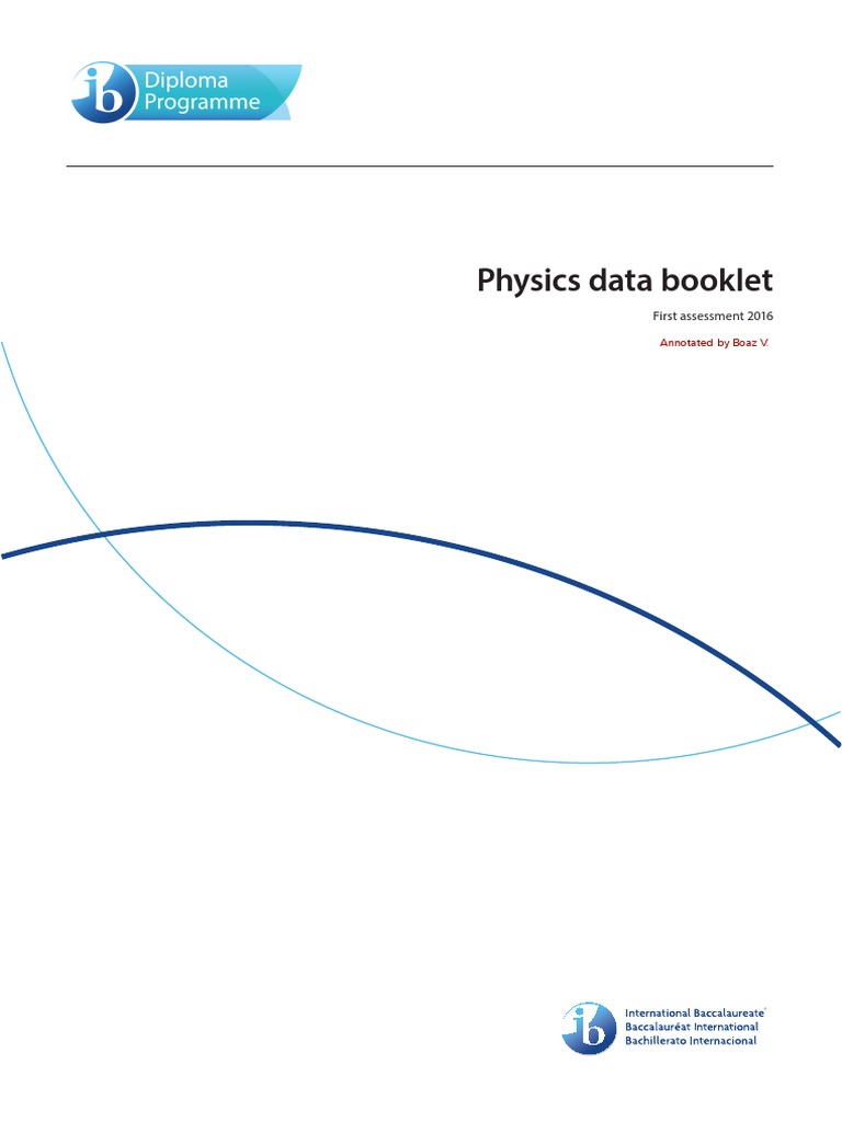 Annotated physics data booklet 2016 pdf wavelength diffraction