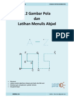 Menulis Huruf Abjad A Z Dan Latihan Dengan 12 Gambar Pola Terkunci