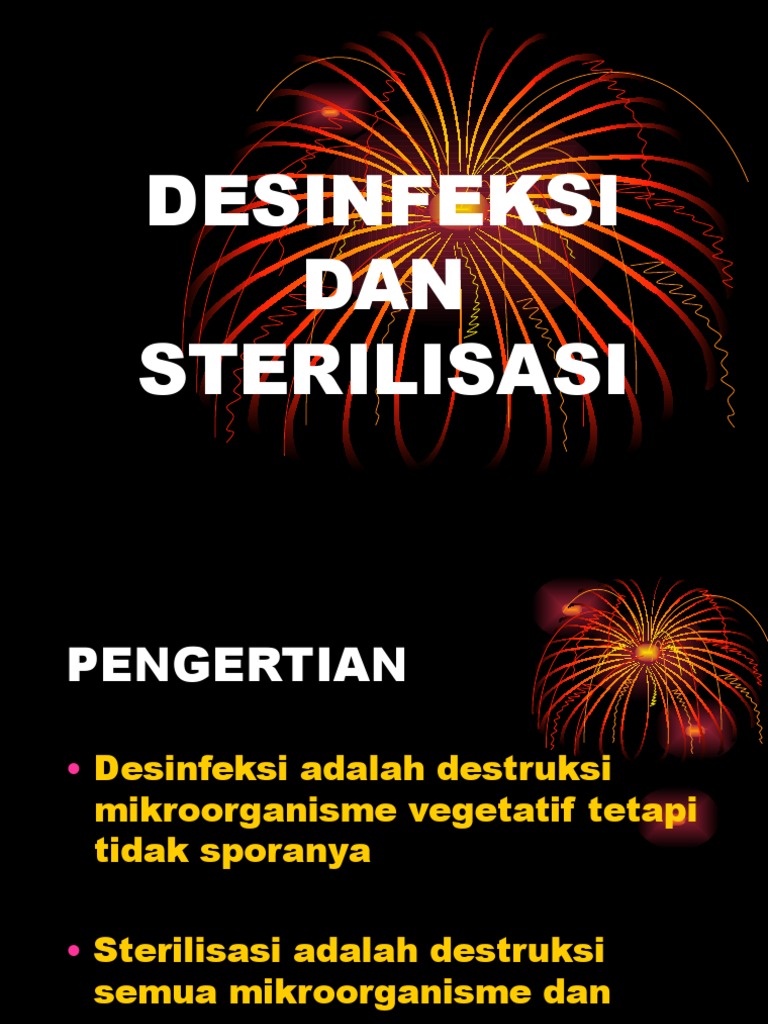 Sterilisasi Dan Desinfeksi | PDF