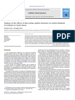 Analysis of The Effects of Intra-Urban Spatial Structures On Carbon Footprint PDF