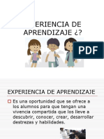 Ideas de Experiencia de Aprendizaje