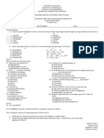 Unit Test Sa Filipino 3RD Grading PDF