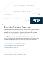 Information Governance Catalog Roles