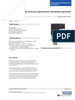 Transmisores de presión para aplicaciones industriales generales Modelo A-10