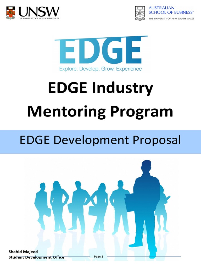 Edge Development Proposal (Draft 1) | PDF | Mentorship | Internship
