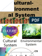 The Cultural Environmental Systems
