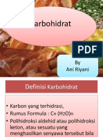 Karbohidrat - Kuliah 2 KK2 D3 Ankes