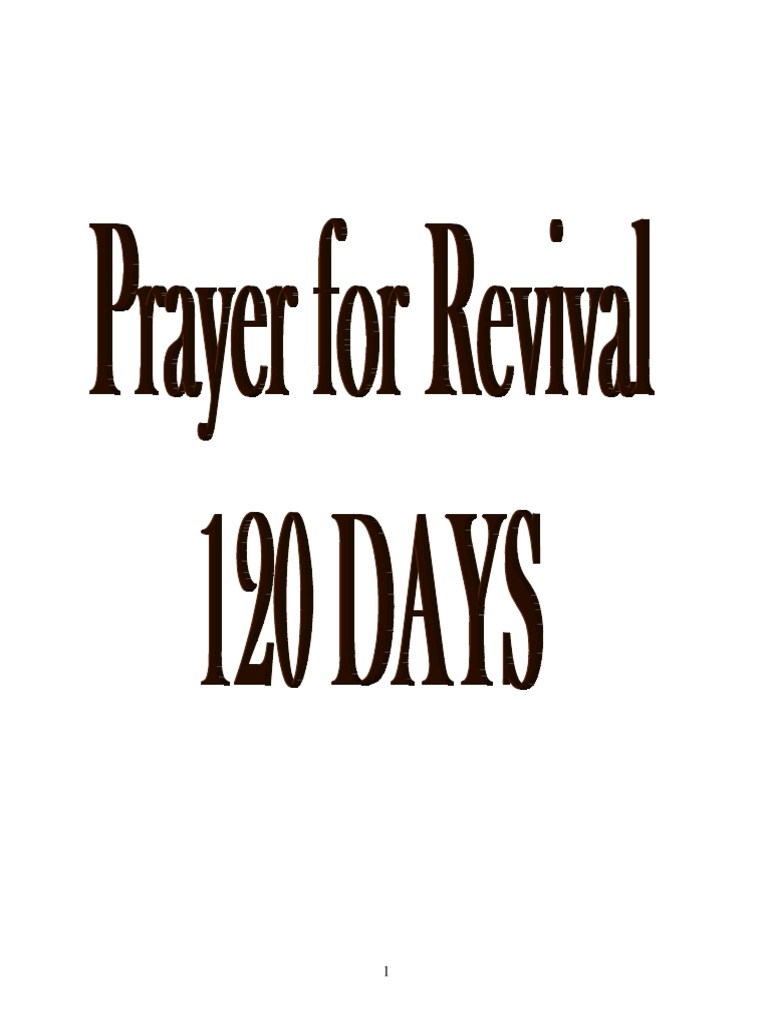 120 Days Prayer For Revival English PDF Repentance Humility