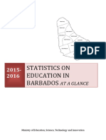 2015-2016 Statistics On Education in Barbados at A Glance