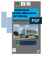 Panduan Kode Bencana Internal Rumah Sakit Umum Daerah Sekayu