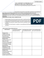 Ap Reg W# 6 Self-Assessment of Performance Related To Competencies