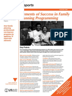 elements of success in family planning programming