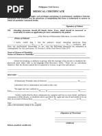 Medical Certificate (Form 41)