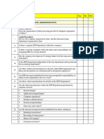MIS Audit Checklist