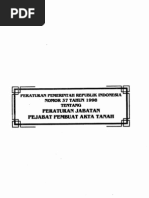 Download PERATURAN PEMERINTAH REPUBLIK INDONESIA NOMOR 37 TAHUN 1998 by Komhukum Corp SN44637570 doc pdf