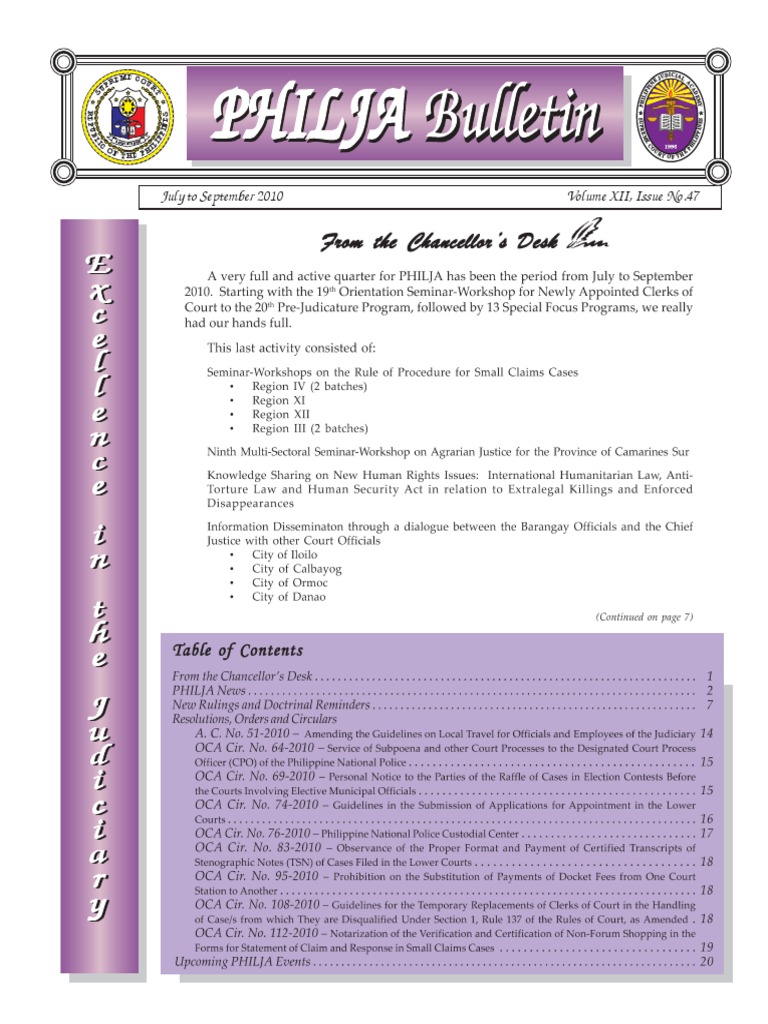 Supreme Court Circulars Update 2010 | PDF | Supreme Courts | Property