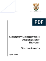 SA Corruption Assessment Report 2003