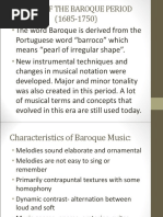 Baroque Period